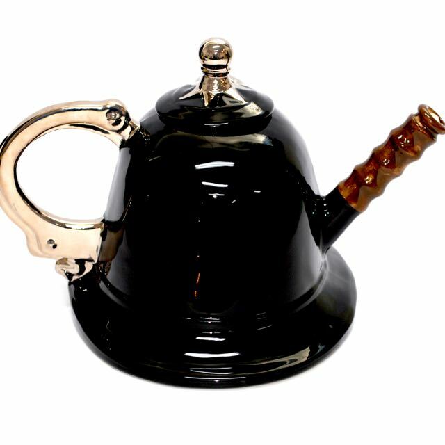 The Teapottery Police Helmet Teapot