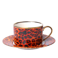 Leopard Print Cup & Saucer