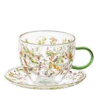 Wildflowers Forest double walled Cup & Saucer