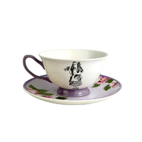 V&A Alice Tea Cup & Saucer Coloured