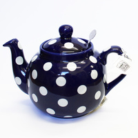 London Pottery Teapot - Red, Blue, Black