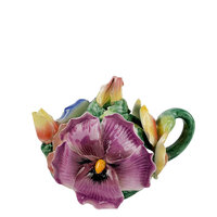 Cosmos Flower Teapot Pansy