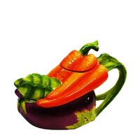 Cosmos Fruit & Vegetable Teapot Eggplant & Carrot