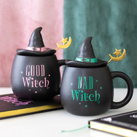 Witch Lidded Mug with Spoon