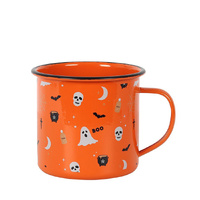 Halloween Print Enamel Mug