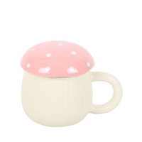 Pink Mushroom shaped Mug