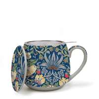 Tea Infuser Mug - Strawberry Thief Blue