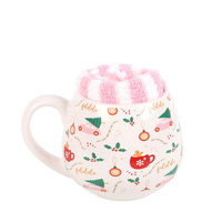 Christmas Mug & Pink Socks