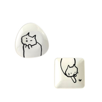 Black & White Cat Dish