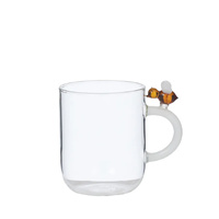 Clear Glass Mug - Bee Amber