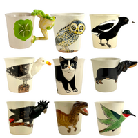 Hand Painted Animal Face Mug