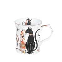 Embossed Cat Couple Mug