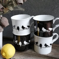 Bird Silhouette set of 4