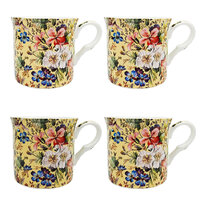 Summer Blossom Set of 4 Mugs