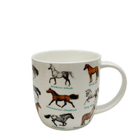 Bone China Barrel Mug Horses