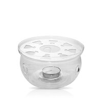 Glass Tea Warmer with Candle