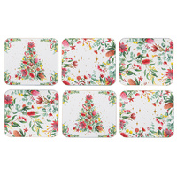 Twinkling Blooms 6pk Coaster