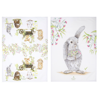 Bunny Tales 2 Pack Tea Towel