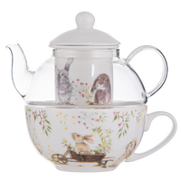 Bunny Tales Glass Tea For One