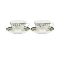 Rosetta Demi Cup & Saucer Set of 2
