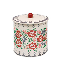 Antique Rose Biscuit Barrel
