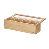 Tea Box Natural Wood