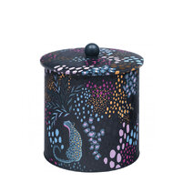 Midnight Leopard Biscuit Barrel