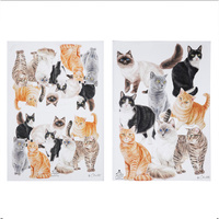 Purrrfect Moments 2 pack Tea Towel