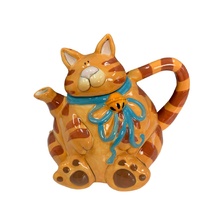 Orange Cat Teapot