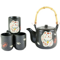 Lucky Cat 5 pc Tea Set
