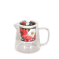 New Poppies Glass Teapot