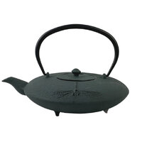 Blue Dragonfly Cast Iron Teapot with Feet
