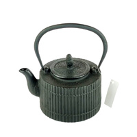 Black Bamboo Cast Iron Teapot