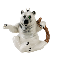 Novelty Teapot Bear White