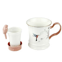 Bird Design Mug with Infuser