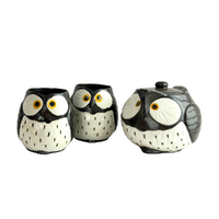 Owl 3 Piece Tea Set