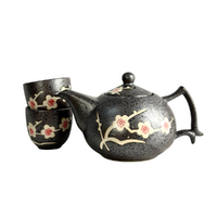 Grey flecked with Blossoms Tea Set