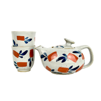 Grey Hand Painted 3 Piece Tea Set