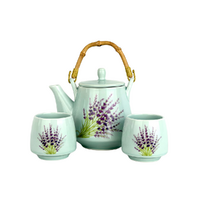 3 Piece Tea Set Lavender
