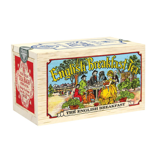 Mlesna English Breakfast Wooden Box - 25 Tea Bags