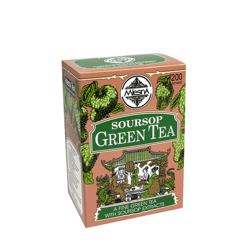Mlesna Soursop Green Tea Carton - 200g Loose Leaf Green Tea Carton