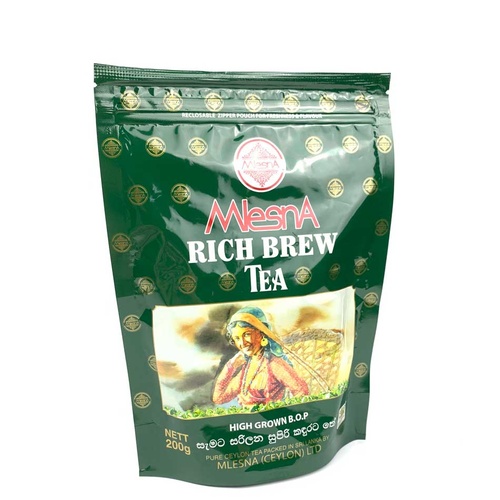Mlesna Rich Brew Tea Triple Laminate Bag - 200g Loose Leaf