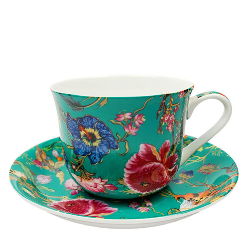 Heritage Breakfast Cup & Saucer Anthina Turquoise