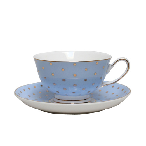 Christiana Miss Alice Dotty Cup & Saucer Blue