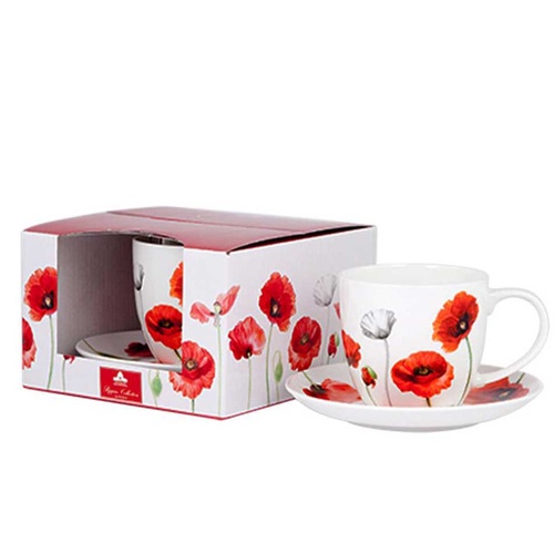 Ashdene Poppies Collection Cup & Saucer