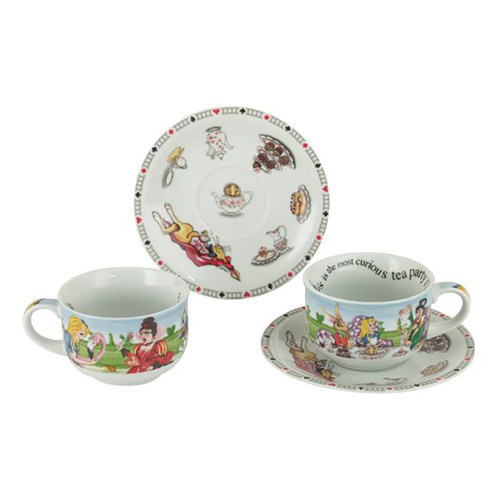 Alice in Wonderland 'Tea Party' Cup & Saucer Set 2