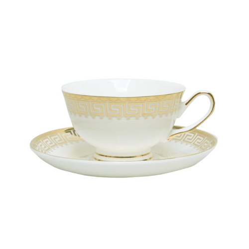 Gold Grecian Cup & Saucer