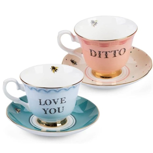Yvonne Ellen Cup & Saucer set of 2