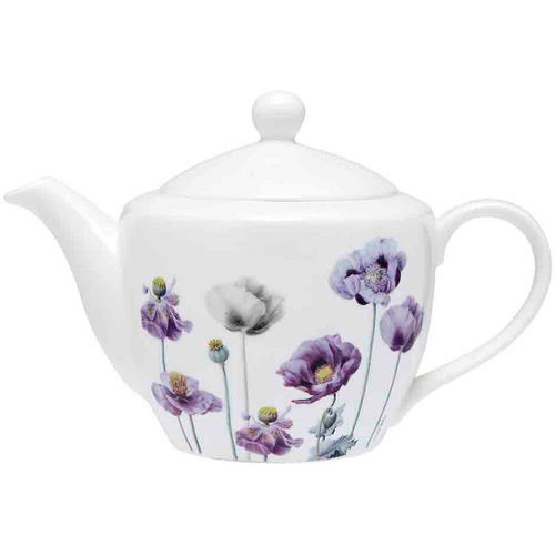 Ashdene Purple Poppies Teapot  600ml