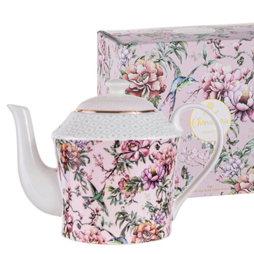 Chinoiserie Teapot Pink